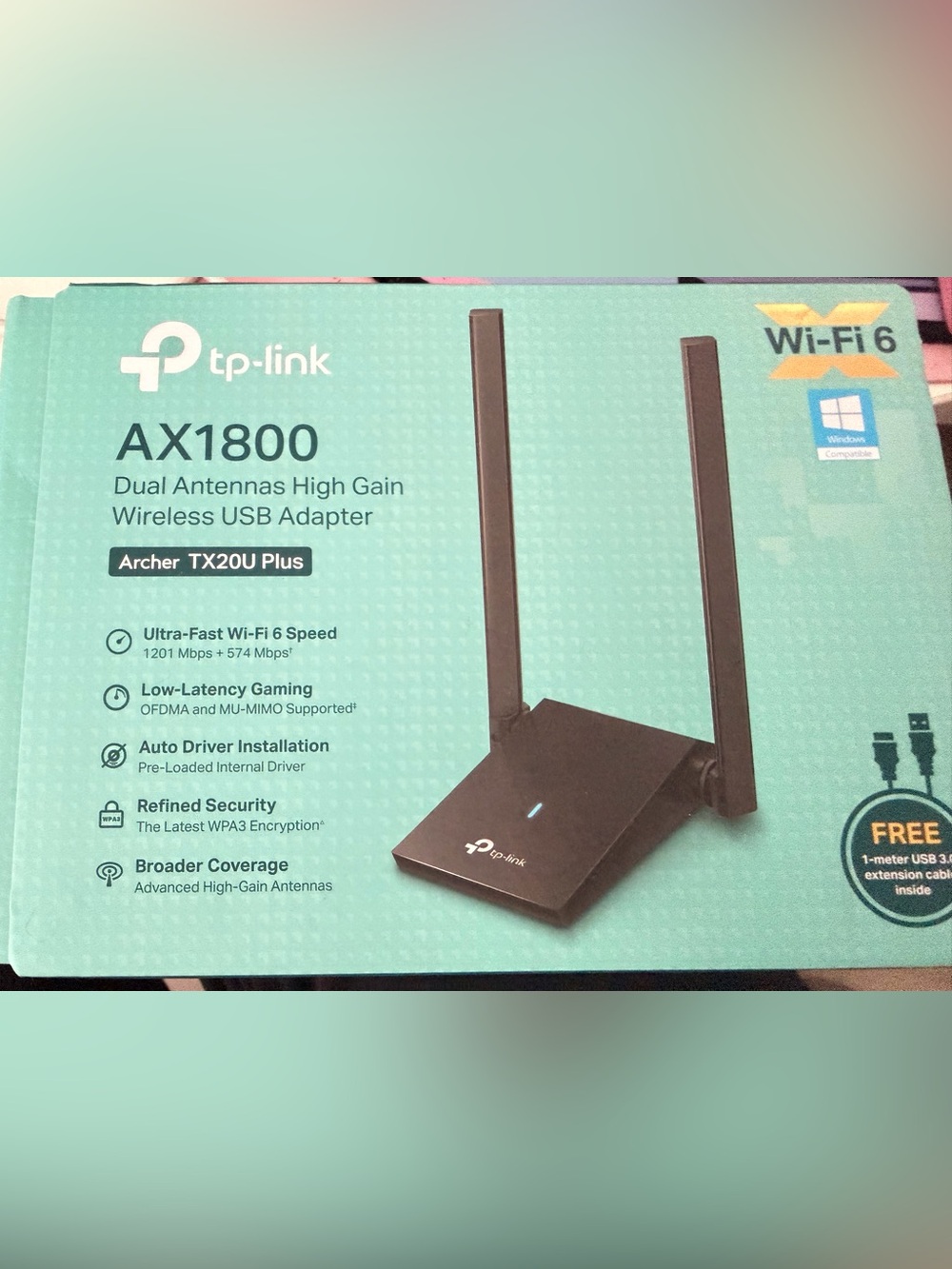 TP-Link Archer TX20U Plus AX1800 WiFi 6 USB Adapter